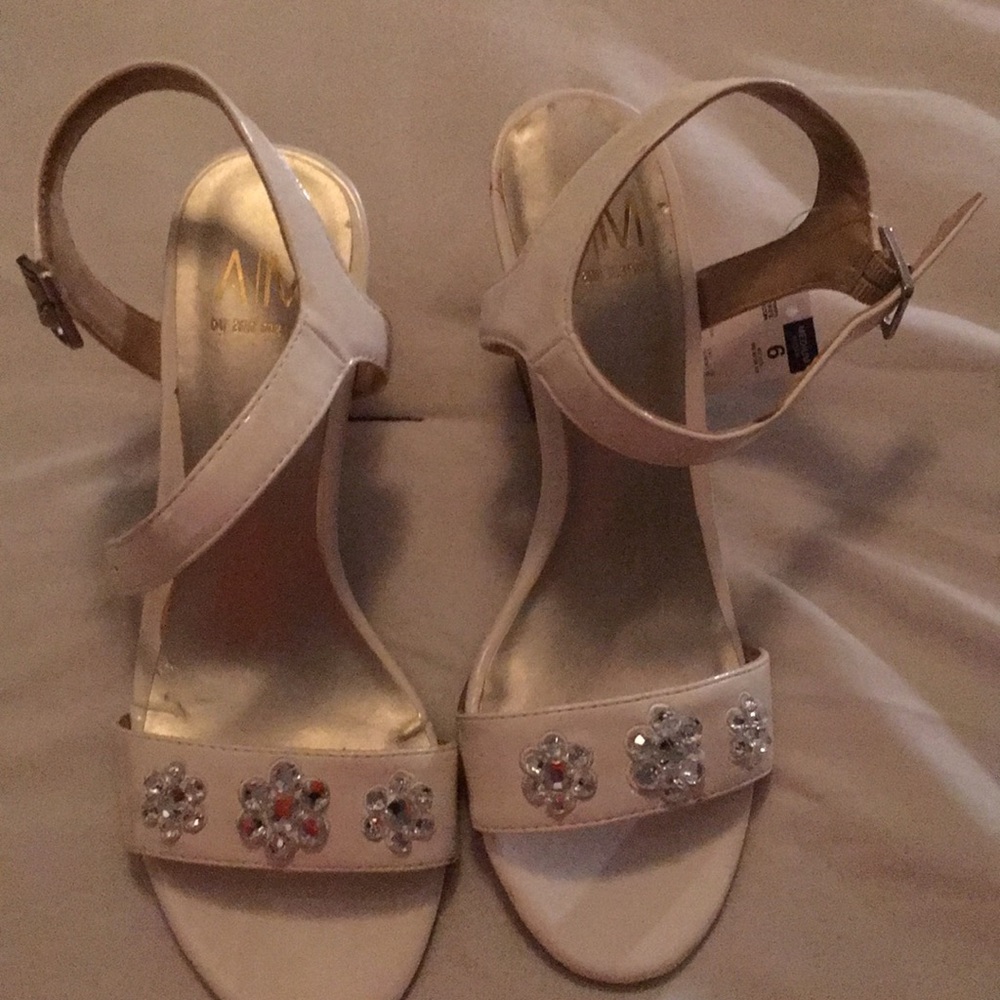 Brand new white wedges